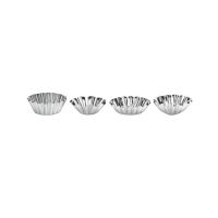 Premier Home Round Fluted Cake Moulds - Set of 8 (805058)