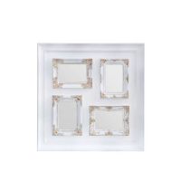 Premier Home Vintage Style 4 Photo Frame White & Gold (2300834)