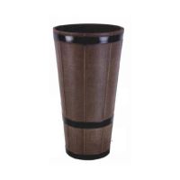 M dot Zee Traders Wooden Style Fiber Pot For Plantation