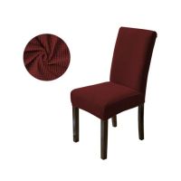 Maguari Stretch Jacquard Crocodile Chair Maroon