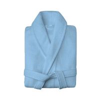 Maguari Waffle Large Luxury Bathrobe Sky Blue