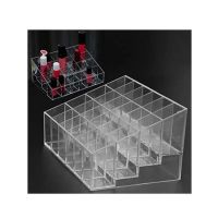 Muzamil Store 24 Grid Plastic Lipstick Storage Box