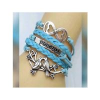 Scenic Accessories Multi Layered Leather Love Note Bracelet (SAB-012)