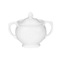 Premier Home Embossed Sugar Bowl White (80124CN)