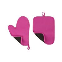 Premier Home Oven Glove and Pot Holder Set Hot Pink (0806552)