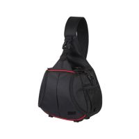 PULUZ Triangle Style SLR Camera Bag Sling Waterproof Backpack Black