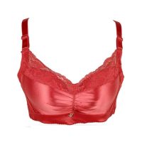 Purple Bag Fancy Lace Padded Wireless Bra Red (0010)