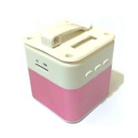 Quickshopping Texture Mini Bluetooth Speaker Pink