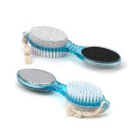 Sasti Market 4 in 1 Multi Use Pedicure Paddle Brush Blue