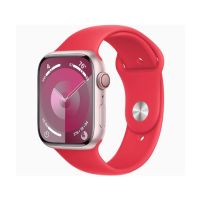 Apple Watch Series 9 Pink Aluminum Case With Sport Band-GPS-41 mm-Red