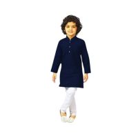 RG shop Exclusiver Kurta &amp; Pajama 2pec Suit For Kids.-Blue-4 Year