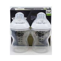 Tommee Tippee Ctn 9oz Pp White Wide Neck Bottles Pack of 2 (TT 422112)