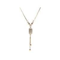 Vero by Sania Sis-Kiss Tiffany Square Pendant Chain Golden (E-258)