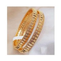 Zamzam Gold Plated Kara Pair (0162)