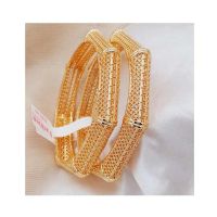 Zamzam Gold Plated Kara Pair (0163)