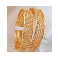 Zamzam Gold Plated Kara Pair (0164)