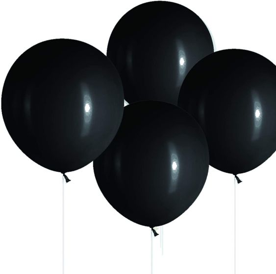 S&S Co Black Latex Balloons Pack of 25