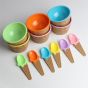 AGM Ice Cream Cup With Spoon Pack Of 6