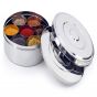 iShopping - Promax Stainless Steel Double Lid Spice Masala Boxes - 7 pcs