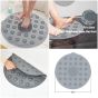 M.Mart Silicone Non-slip Bath Mat Grey