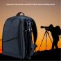 iShopping - PULUZ Outdoor Portable Waterproof Scratch-Proof Dual Shoulders Camera Backpack Grey