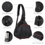 iShopping - PULUZ Triangle Style SLR Camera Bag Sling Waterproof Backpack Black