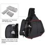 iShopping - PULUZ Triangle Style SLR Camera Bag Sling Waterproof Backpack Black