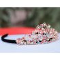 iShopping - Wish Luxury Crystal Crown Headband For Girls Black (0030)