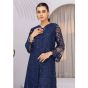 Azure Blazing Sea Net Festive Unstitched 2 Piece Suit Blue (BSAZK176)