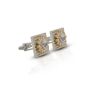 iShopping - Cufflers Limited Edition Gold and Silver Box Cufflinks - (CU-5001)