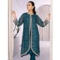 Azure Glowing Fern Organza Festive Unstitched 2 Piece Suit Green (GFAZK173)