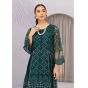 Azure Emerald Net Festive Unstitched 2 Piece Suit Green (EDAZK176)