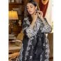 iShopping - Azure Mystique Noir Organza Festive Unstitched 3 Piece Suit Black (MNAS91)