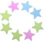 iShopping - Scenic Accessories Glowing Stars Wall Sticker 100 Pcs 