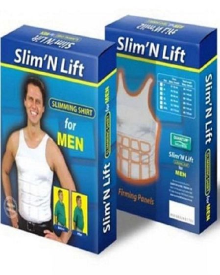 iShopping - Shop Zone Slim N Lift Vest For Men White-Large