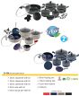 iShopping - Domestic Cookware Nonstick Stylish 20PCs Gift Set (D-164)