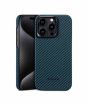 Pitaka MagEZ Aramid Fiber Case For iPhone 15 Pro Black/Blue Twill (PIT-0014)