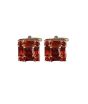 iShopping - Cufflers Designer Champion Square Stone Cufflinks Free Gift Box 3012-A 