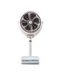 Super Asia TCP Louver Pedestal Fan - White