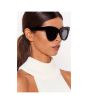 iShopping - Afreeto Slim Square Frame Sunglasses Black