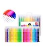 M Toys Deli 24 Color Soft Brush Marker Set