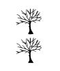 iShopping - M.Mart Winter Tree Temporary Flash Tattoo Pack of 2