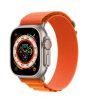 iShopping - Apple Watch Ultra 49mm Titanium Case With Orange Alpine Loop Band - GPS + Cellular