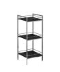 iShopping - Premier Home 3 Tier High Gloss Shelf Unit - Black (2402529)