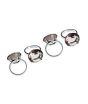 iShopping - Premier Home Diamante Napkin Rings - Set Of 4 Smoke Grey (1403757)