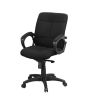 iShopping - Boss Executive Low Back Fabric Office Chair Black (B-522-BLK)