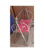 iShopping - Easy Shop Steel Silver Chrome Baby Swing Cradle