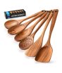 iShopping - Easy Shop Wooden Sppon Set for Cooking - Set of 6PC