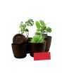 iShopping - Araaish Decorative Flower Pots  With Drainage Without Plants - Pack Of 5