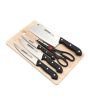 iShopping - G-Mart Steel Blade Knife Set With Cutting Board